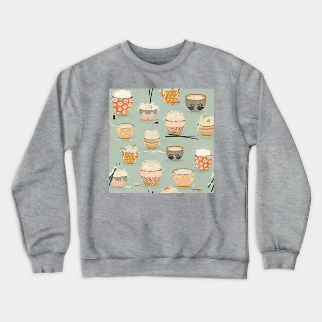 Oodles of noodles blue Crewneck Sweatshirt by katherinequinnillustration